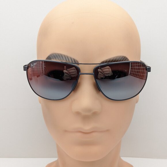 🕶️Maui Jim MJ728-02S Castles Polarized Sunglasses 61/16 140 /ALO304🕶️ - Picture 8 of 11